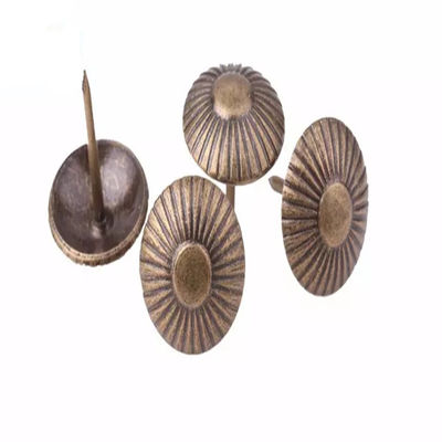 China Runde Hauben-dekorative Polsterung nagelt rotes Kupfer/Bronze für Sofa fournisseur