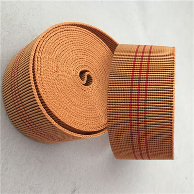 China Gleiter des 60mm Orangen-Farbmöbel-gewebten Materials im Freien beständig und benutzerfreundlich fournisseur