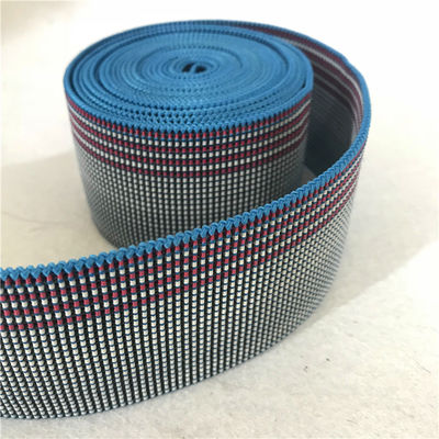 China 50mm Bluepolyester elastisches gewebtes Material gemacht durch chinesische gute Gummibeweglichkeit fournisseur