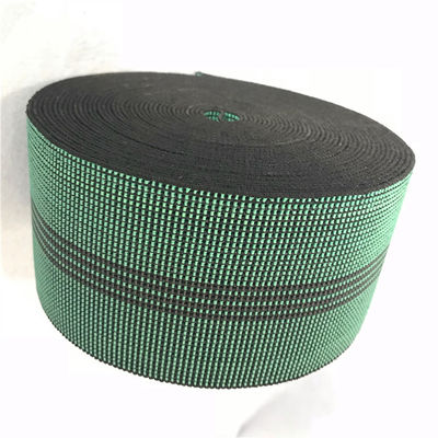 China 3 Zoll bedecktes Faden-elastisches Gummipolsterungs-gewebtes Material für Funktions-Sofa in der grünen Farbe 460B# fournisseur