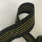 Gelbe Linien Polsterungs-Seat-gewebtes Material, 90g/M elastische Möbel-Bügel fournisseur