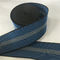 3 des Zoll-Sofa-elastische gewebten Materials 70mm Verlängerung des Breiten-Blau-10%-20% mit weißen Linien fournisseur
