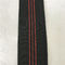 Schwarzes 50%-60% des 7cm Breite Sofa-elastische gewebten Materials Farbverlängerung mit roten Linien fournisseur