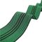 Sofa-elastischen gewebten Materials des 50mm Breiten-pp. grüne Farbe mit 3 schwarzen Linien fournisseur