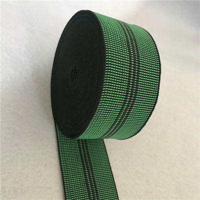 China 70mm flochten elastisches Grün des Ausdehnungsgewebten materials Farbfür Sofarückseite und -sitz fournisseur