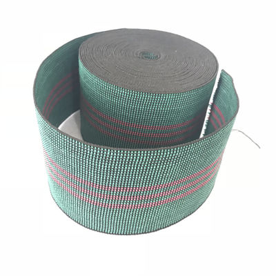 China des Polyester-gewebten Materials 40% Verlängerung hochfeste der Bügelbreite 8cm grüne Farbe fournisseur