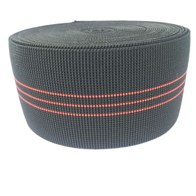 China 3 Möbel-Zusatz-schwarze Farbe des Zoll-elastische Polsterungs-gewebten Materials fournisseur